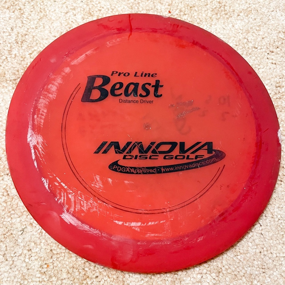 Innova Pro Line Beast Red Distance Driver Rare Find Disc Golf 172g.